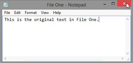 Right-click the Desktop, select New > Text Document. Name the document File One. b.