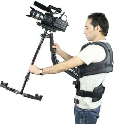 FLYCAM GALAXY ARM & VEST WITH HD-3000 STABILIZATION SYSTEM 10 ARM ADJUSTMENT : The arm tension is adjusted for the heaviest camcorder it can hold so it does not bottom out when you put the camcorder