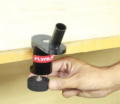 Then attach handle onto the clamp, it helps achieving balance in just