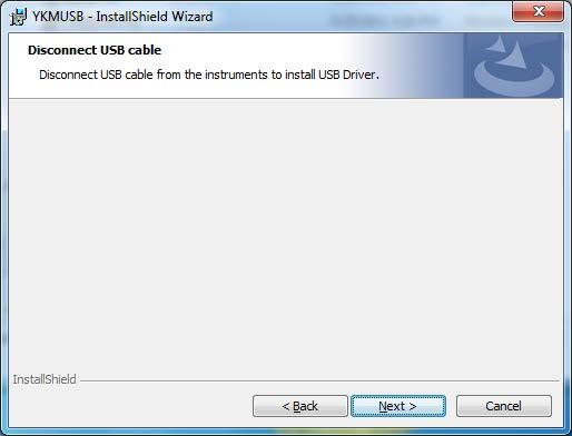 Installing the Driver CAUTION Do not connect your PC to the measuring instrument when you are installing the driver. This section describes the installation procedure using Windows 7 screenshots. 1.