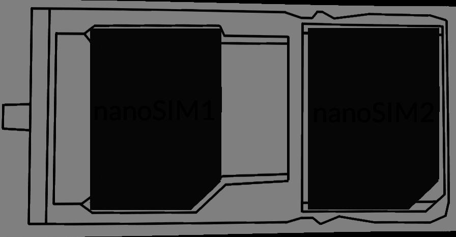 Kasutades spetsiaalset tööriista, sisestage see auku kindlalt ja tõmmake välja SIM-kaardi sahtel, nagu ülal pildil näidatud. Asetage nanosim kaart sahtlisse, nagu allpool pildil näidatud.