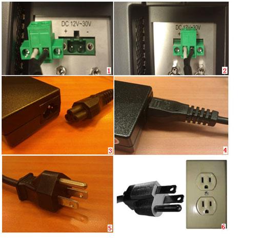 2.2 Installation Procedures 2.2.1 Connect Power Cable The panel PC has DC power socket (12 ~ 30 V). When connecting the power cable, please hold the plug end. Please follow the procedures below: 1.