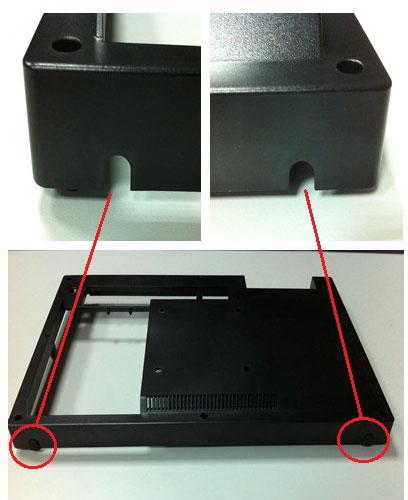 Return the rear cover and install the antenna of the wireless LAN card module. (See Fig 2.27) Note!