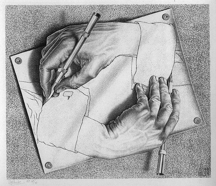 M. C. Escher & Recursion M.C. Escher Drawing Hands