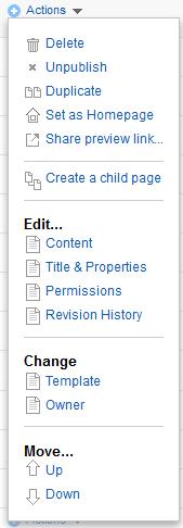 CREATING A NEW PAGE To create a new page, duplicate an existing page that has a layout similar to one you want for this new page.