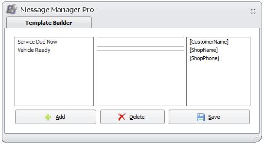Click the Template Builder button to create new templates that you will be able to access from this screen.