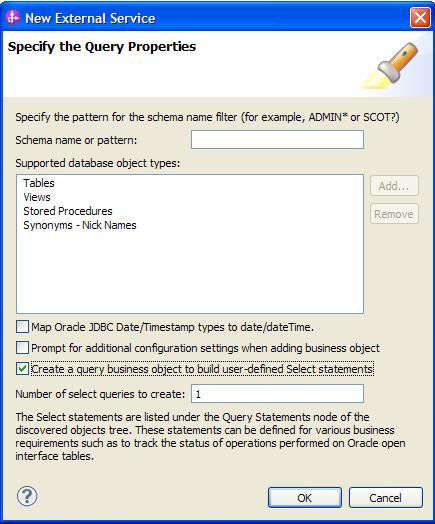 2. Run the metadata query a. Display objects discovered by the query b. Click Run Query. c.