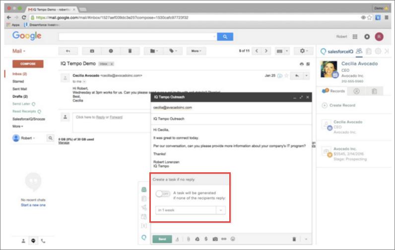 Inbox 3. From the drop-down list, select the Smart Reminder interval.