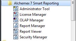 Getting Started Guide Accessing the Alchemex Reports To access the reports: 1.