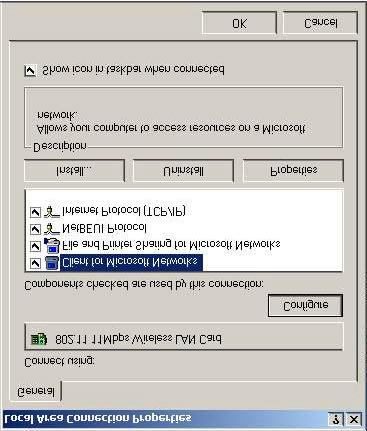 For windows2000, in Control panel Network and Dial-up Connections
