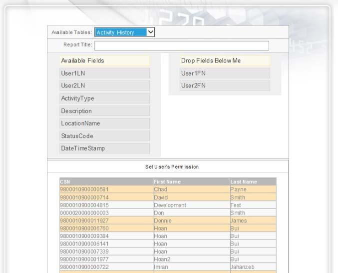 5 - Administrative Functions Figure 5-18 - Custom Report Information Page, Set User's Permission 5.4.5.2 Modifying Custom Reports The Edit button in each row of the Maintain Custom Reports page launches the Custom Report Information page in edit mode for the Custom Report in that row.