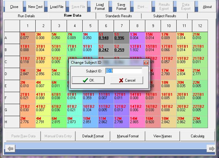 Raw Data Screen 5 5 Raw Data Screen 5.1 Patient (Subject) names Figure 10. Renaming Patient (Subject) Samples using the View Names button.