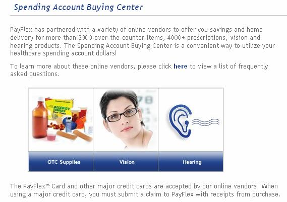 You may click on the corresponding icons to visit our online vendors to view or purchase an eligible healthcare item. 4.