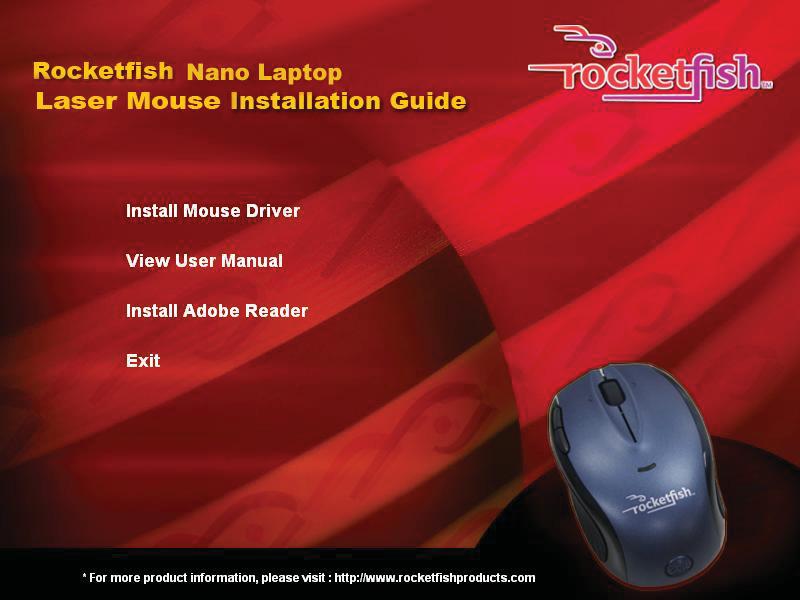 Installing the mouse driver and software To use advanced functions, such as dynamic search and magnifier, you need to install the mouse driver and software.