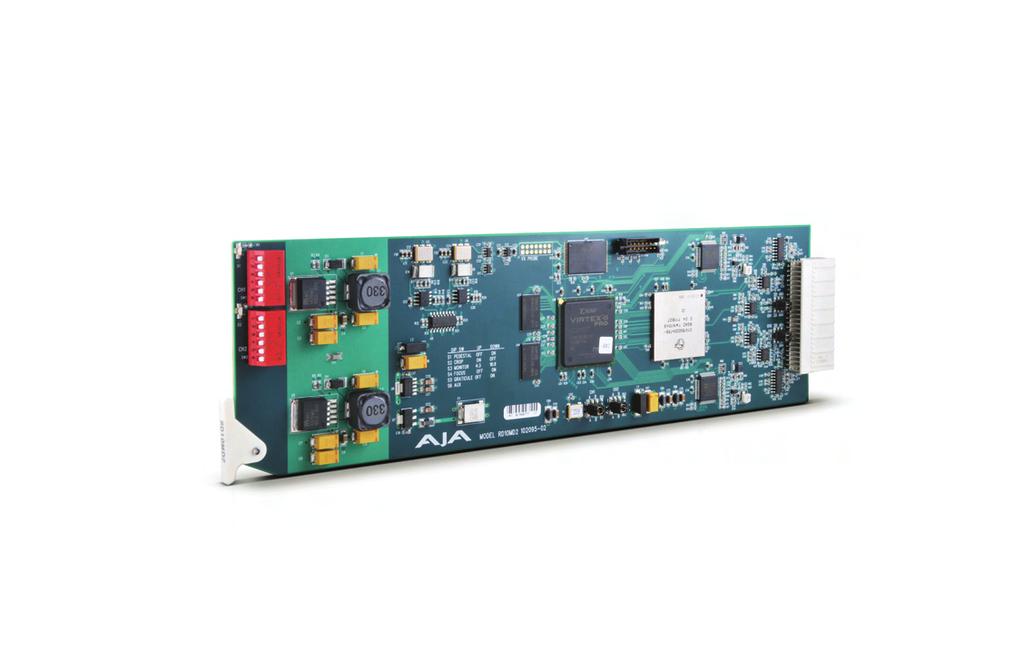R-Series Rackmount Cards and Frames RD10MD2 - Dual HD To SD Downconverter Dual Independent channel HD to SD down conversion Re-clocking HD/SD-SDI input loop outputs Multi-Standard HD-SDI or SDI Input
