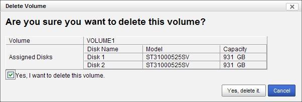 Click RAID & File System / RAID Management. 3. Click the Delete tab. 4.