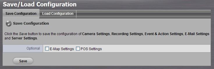 4. Check the box of E-Map Settings or POS Settings if you want to keep the configuration. 5. Click the OK button. 6.
