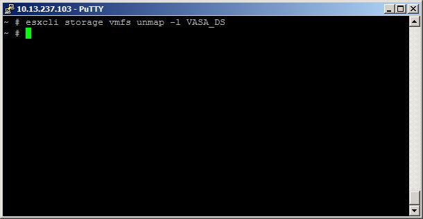 EMC Virtual Provisioning and VMware vsphere UNMAP in ESXi 5.5 and 6.x Starting with ESXi 5.5, the vmkfstools -y command has been deprecated.