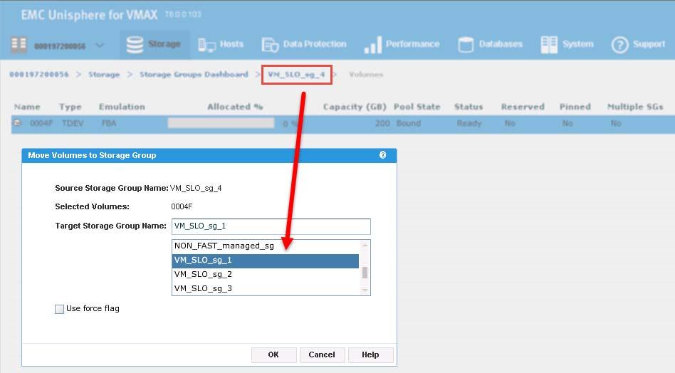 Data Placement and Performance in vsphere Figure 166 Unisphere for VMAX v8.