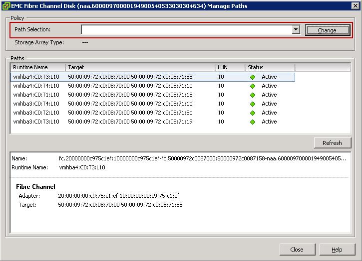 VMware vsphere and EMC VMAX PowerPath/VE for vsphere should not be managed on the ESXi host itself.