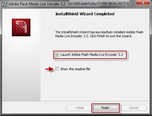 Continue to How to configure Adobe Flash Media Live Encoder 3.2.
