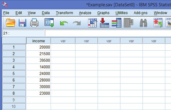 2 Computer Software to Descriptive Statistics SPSS 1 A banking official is interested in the