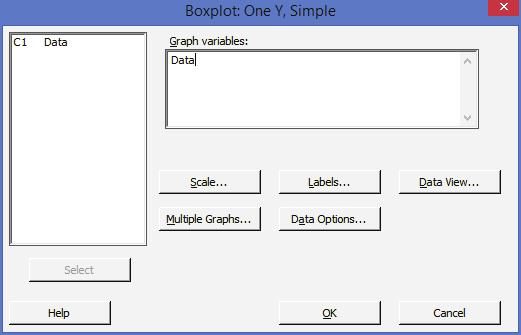 Graph, Boxplot Click Simple Double click