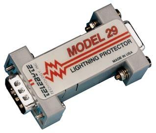 The Model 29 is provided with a two-foot ground wire and has male and female DB9 connectors.