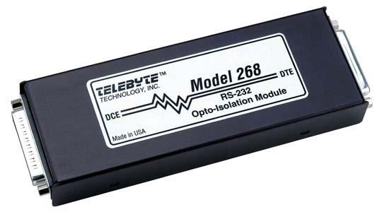 8 Interface Converters Model 245 - RS-232 to RS-422/RS-485 Optically Isolated Interface Converter Model 268 - RS-232 Opto Isolation Module Total Isolation Selectable RS-422 or RS-485 Selectable two-