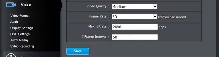 264 and MJPEG videos are always streaming and can be configured separately. Resolution: H.264 MJPEG Max.