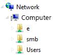 Enter the IP address of the computer here and enter the shared folder name with a leading forward slash. For example, if you have a shared folder named SMB, enter \SMB in the File Path.