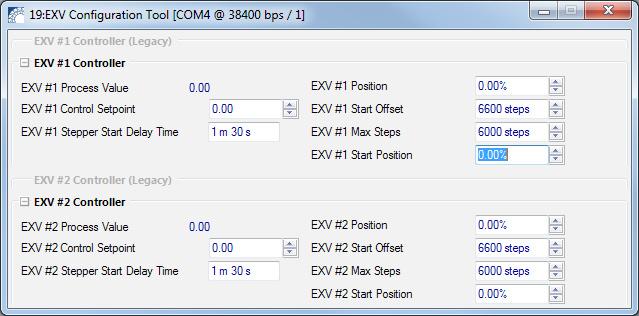EXV Configuration Tool Figure 83b - EXV Configuration Tool (Applies to 4.x firmware) 10.