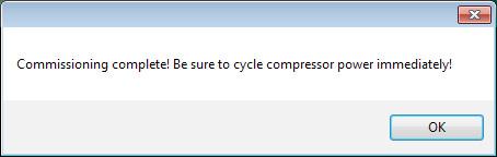 Compressor Commissioning Tool 2. Select a file destination. Figure 91 - Choose Commissioning File Location 3. Click Save. The commissioning parameters and values are saved. 12.