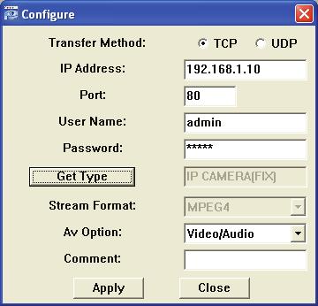 NO. Button Function Description Click to directly add one IP address for login.