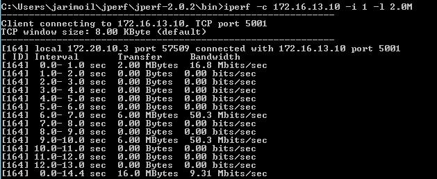 Uplink bandwidth was about 9.31 Mbits/sec. Performance was pretty much what can be expected with 5 MHz bandwidth.