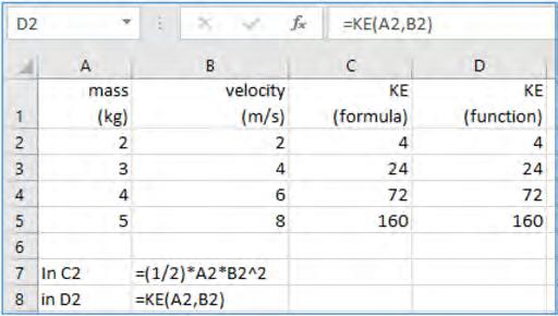 Excel VBA for Physicists and functions that are coded by a user. Functions of the last type are often referred to as user-defined functions (UDFs).