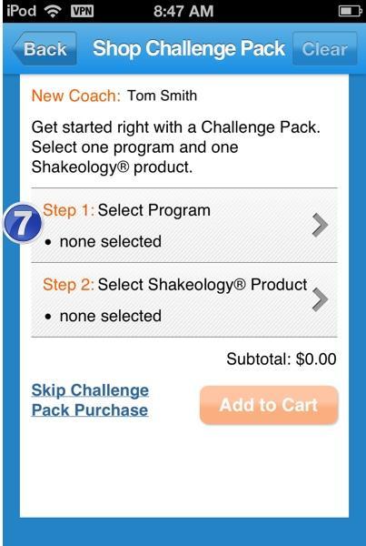 Scenario 4: Pre-enroll a New Customer with a Challenge Pack For steps