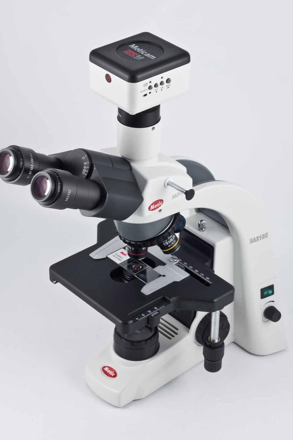 The importance of documentation has expanded into every aspect of microscopy. The BA210E is accessible by the traditional method (photomicrography) and the C-mount camera approach.