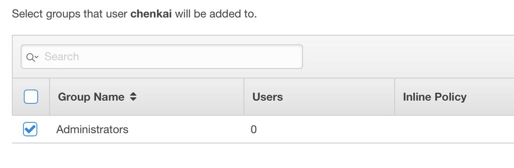 2. In box 1, type a user name. Clear the check box next to Generate an access key for each user. Then click Create. 3.