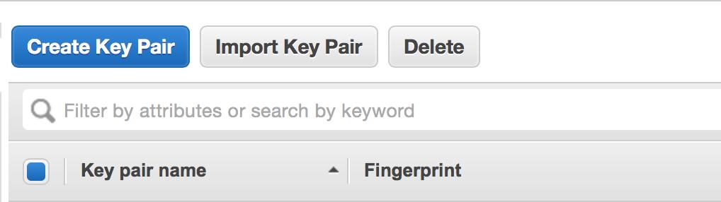 4. Click Create Key Pair. 5.