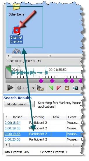 Search Results Metrics Search Results Chart View Search in Morae Cross Recording Search Search Results Metrics The Metrics area, contains a dynamic calculator that displays three different values.