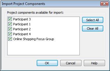To Import Project Components Components in the current project cannot be overwritten by components with the same name from an.mpca file.