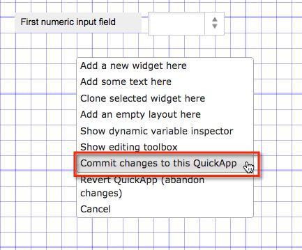 1010data Insights Platform Compatibility Mode User's Guide QuickApp Editor 45 7.