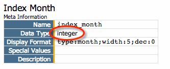 1010data web interface, click the icon in the column's header.