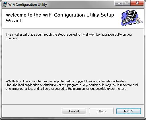 Schick WiFi Install steps: 1. Install WiFi Utility The fllwing screen will appear when the CD is