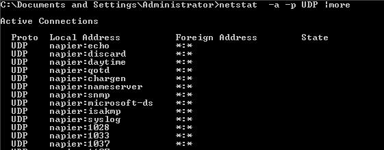 In Inputs>UDP and Inputs>TCP, check which protocols/ports are being listened on. Q. Which Protocol/Ports are the Syslog service listening on? Check this with the netstat command. Q. What is the netstat command to display the listener, protocol and the port number?