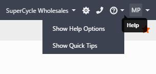 Working in the System Enter any transaction that you are searching for and select the magnifying glass: Help Options In Sage One Invoicing, you will notice that the Help icon has an arrow.