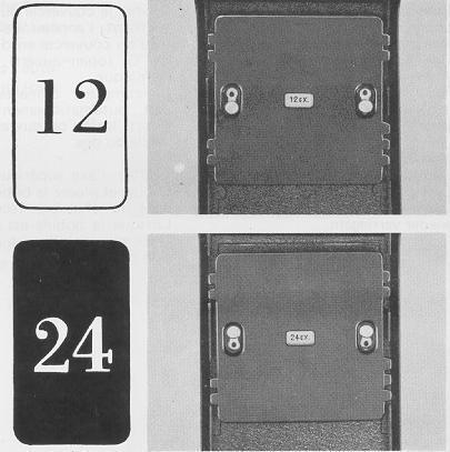 3. When loading a 120 film (12 exposures), hold the back cover with both hands and slide the Film Pressure Plate with your thumbs until it clicks into position and the sign 12 EX.
