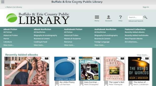 Page 7 of 18 Borrow an Item Open the App. Under Get Books, tap Buffalo & Erie County Public Library.