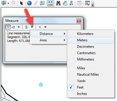 Measuring features and drawing a map to scale Making measurements and scaled maps is a very important GIS function. Measuring distances and areas 1. Click on the Measure tool in the Tools toolbar. 2.